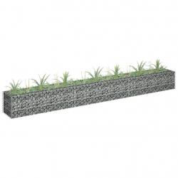 Lit surélevé à gabion Acier galvanisé 270x30x30 cm alsavelo
