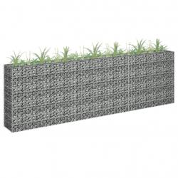 Lit surélevé à gabion Acier galvanisé 270x30x90 cm alsavelo