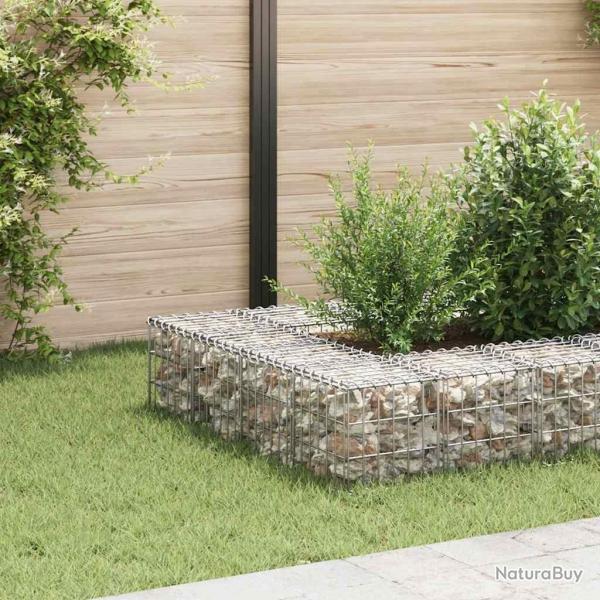 Lit surlev cube  gabion Fil d'acier 30x30x30 cm alsavelo