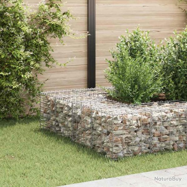 Lit surlev cube  gabion Fil d'acier 40x40x40 cm alsavelo