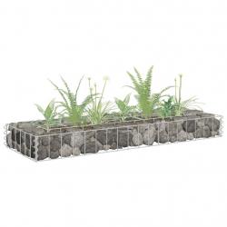 Lit surélevé à gabion Acier galvanisé 90x30x10 cm alsavelo