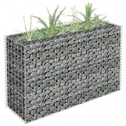 Lit surélevé à gabion Acier galvanisé 90x30x60 cm alsavelo