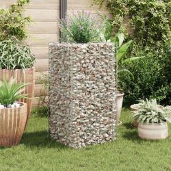 Lit surélevé à gabion Acier 50x50x100 cm alsavelo