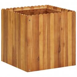 Lit surélevé de jardin 50x50x50 cm Bois massif d'acacia alsavelo