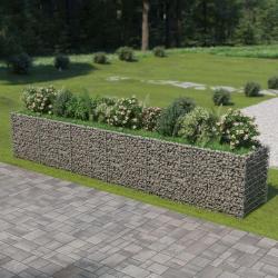 Lit surélevé à gabion Acier galvanisé 540x90x100 cm alsavelo