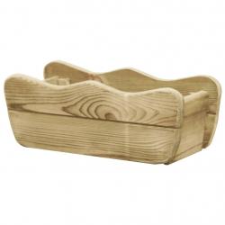 Lit surélevé de jardin 50x18x18 cm Bois de pin imprégné alsavelo