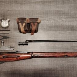 Mosin Nagant 1891/30 Izhevsk de 1942 monomatricule en calibre 7.62*54R