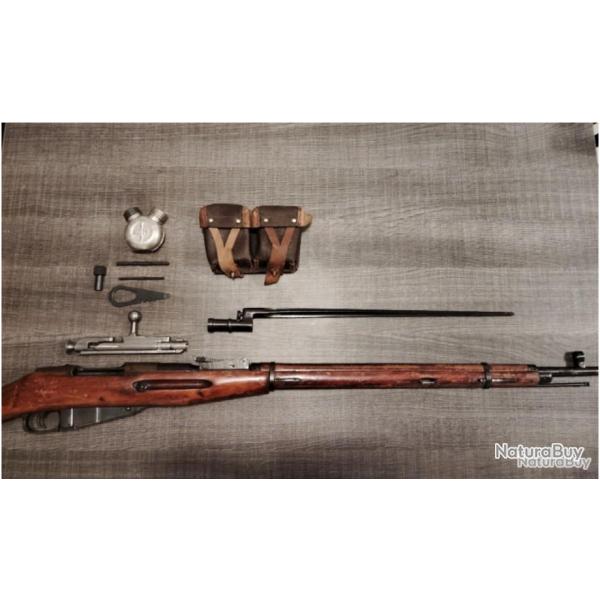 Mosin Nagant 1891/30 Izhevsk de 1942 monomatricule en calibre 7.62*54R