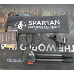 BIPIED SPARTAN JAVELIN LITE 18 CM NOIR NEUF