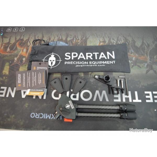 BIPIED SPARTAN JAVELIN LITE 18 CM NOIR NEUF