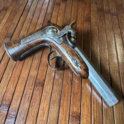 RARE PISTOLET A PERCUSSION DELVIGNE FINITION GRAVÉ