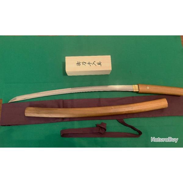 Wakizashi tamahagana  Muromachi sign Kiyomitsu