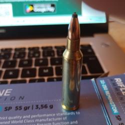 MUNITION PPU Cal 22-250 SP 55 GR