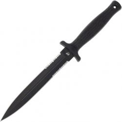 Couteau Schrade Delta Class Needle Magnum Lame Dague Acier AUS-8 Manche Overmold Noir Etui SCH118251