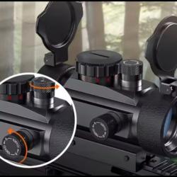 Viseur tubulaire point rouge et vert avec cache reflex sight  X30