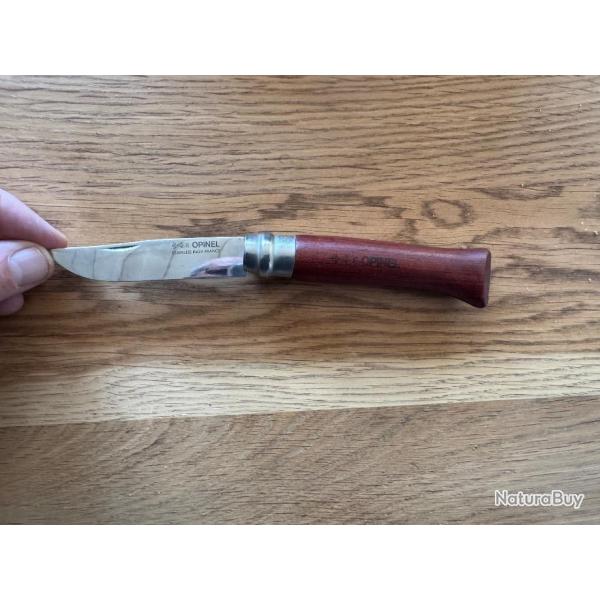 Couteau OPINEL PALISSANDRE avec lame inoxydable