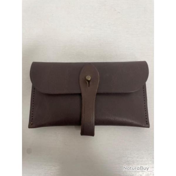 !! NEUF !! POCHETTE EN CUIR GRAS COUNTRY SELLERIE CU1145 10 MUNITIONS