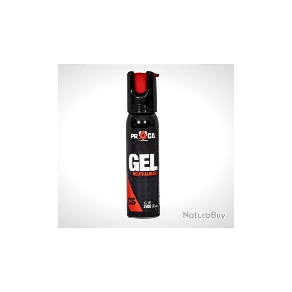 Bombe de dfense PRAGA en gel cs 25ml