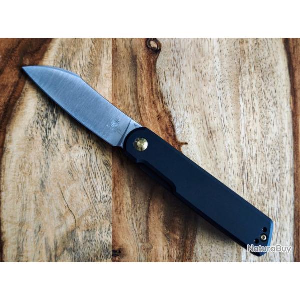 KIZER Klipper Lame satine en acier CPM 3V plaquettes en aluminium. Rf V3580C1