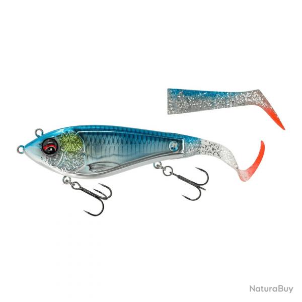 Leurre Hybride Savage Gear Deviator Tail 20cm 20cm Blue Chrome 87g