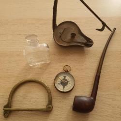 Lot objets du poilu 14 18 WW1 tranchée équipement paquetage