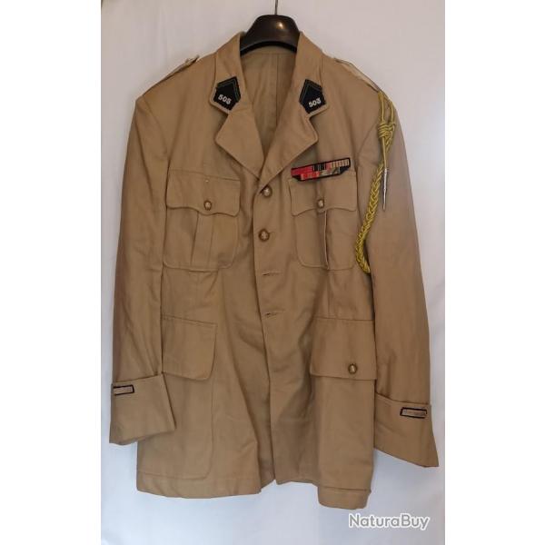 Veste toile Adjudant chef 503me Rgiment de Char modle 45