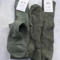 ARMEE FRANCAISE lot 2 paires chaussettes mi-bas coton revers 46/47 KINDY renforcées LBV25VET011