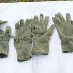 ARMEE FRANCAISE lot de deux paires de gants en laine GRANDE TAILLE LBV25VET003