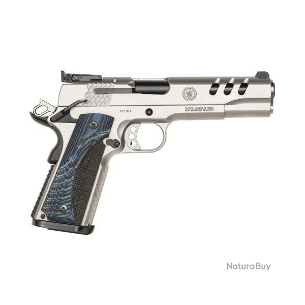 S&W - PISTOLET 1911 PC CUSTOM BLEU CAL.45ACP