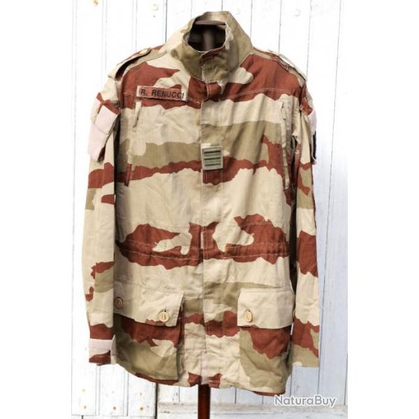 ARMEE Veste combat T4 s2 CAMO chevron RIP STOP BAR sable zone chaude anti moustiques LBV25VET049