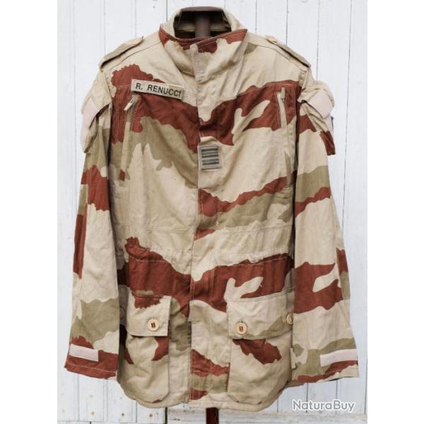 ARMEE Veste combat T4 s2 CAMO chevron RIP STOP BAR sable zone chaude anti moustiques LBV25VET050