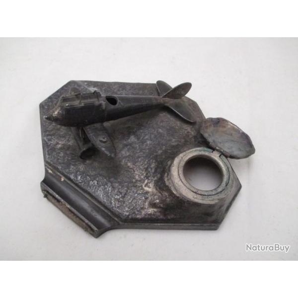ENCRIER   en rgul -  AVION   sign OUVET - Sir VERSAILLES - 16cm sur 12 cm -  H 5 CM parfait tat