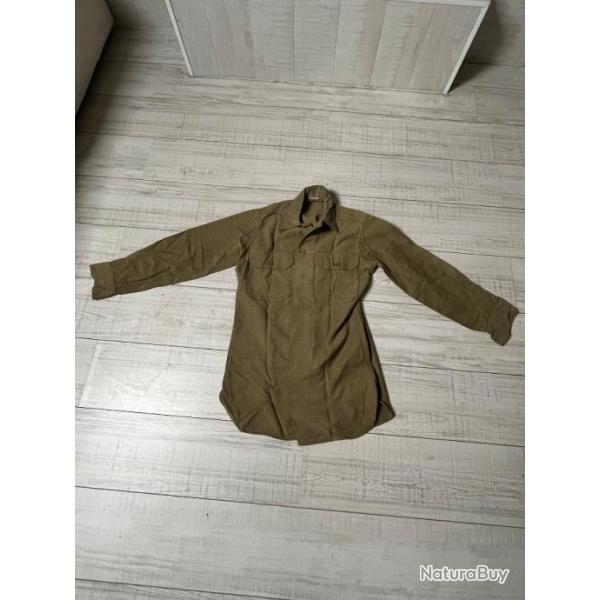 Chemise moutarde us ww2.GI.Ideal mannequin, reconstitution.