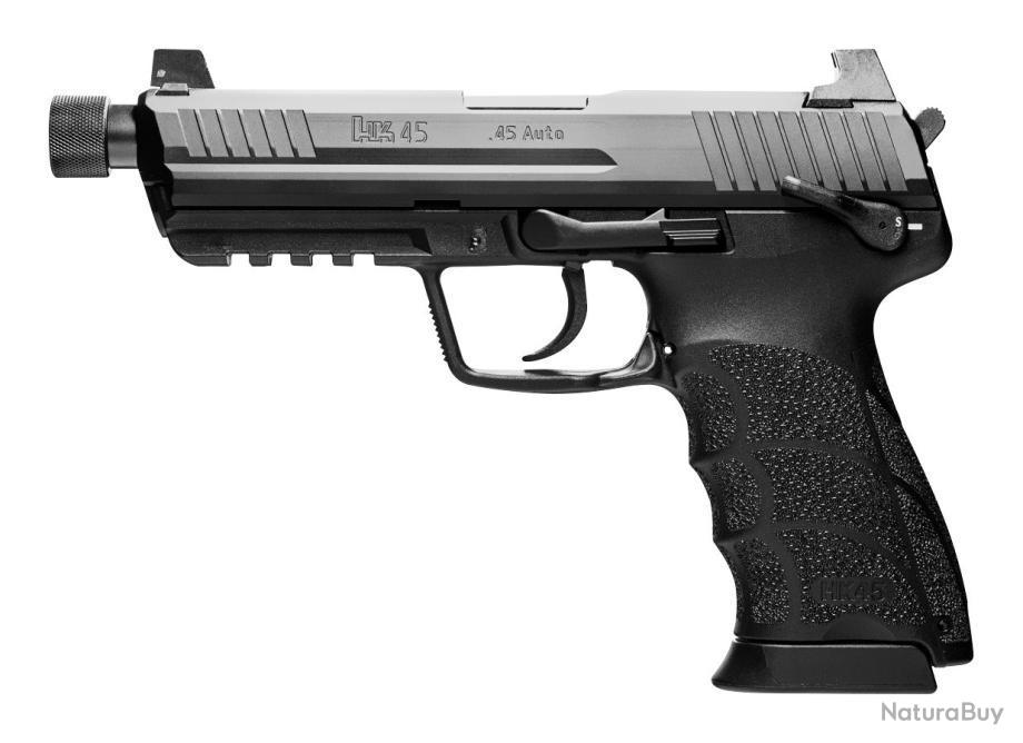 Pistolet Heckler&Koch HK45 tactical black cal.45ACP Capacité 10 coups ...