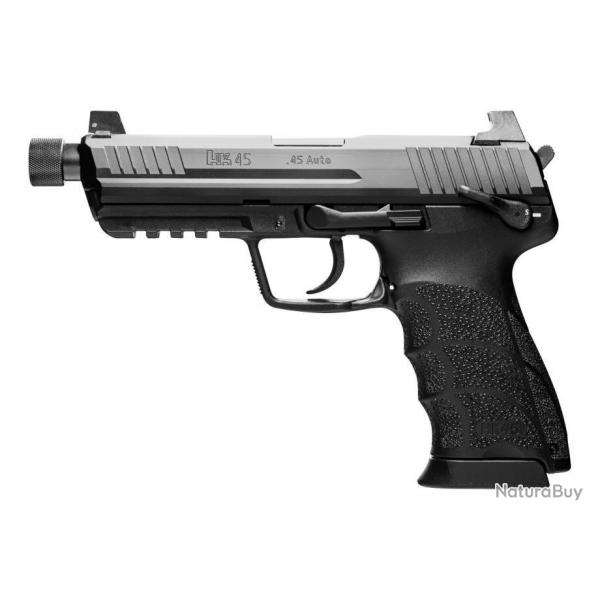 Pistolet Heckler&Koch HK45 tactical black cal.45ACP Capacit 10 coups