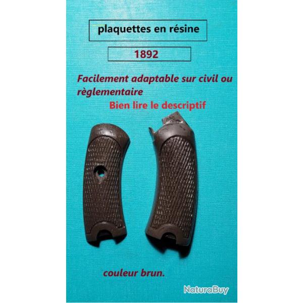 plaquettes de crosse 1892