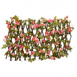  Treillis de lierre artificiel extensible rose foncé 180x20 cm alsavelo