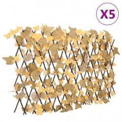  Treillis de feuille d'érable artificiel extensible 5 pcs alsavelo