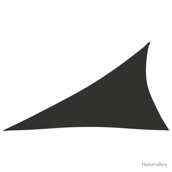 Voile de parasol tissu oxford triangulaire 4x5x6,4 m anthracite alsavelo