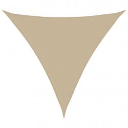 Voile de parasol tissu oxford triangulaire 3x3x3 m beige alsavelo