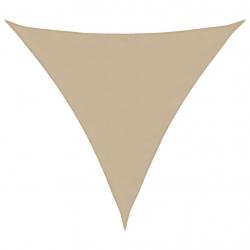 Voile de parasol tissu oxford triangulaire 3,6x3,6x3,6 m beige alsavelo