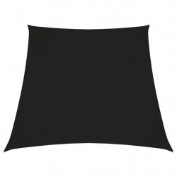 Voile de parasol Tissu Oxford trapèze 3/5x4 m Noir alsavelo