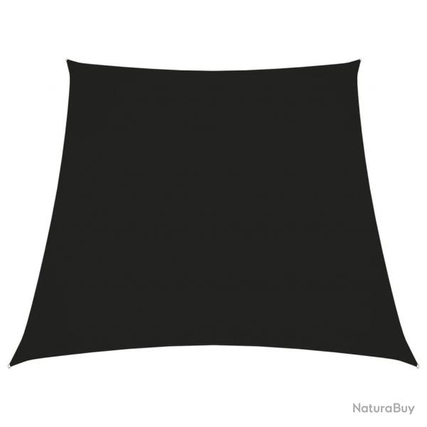 Voile de parasol Tissu Oxford trapze 3/5x4 m Noir alsavelo