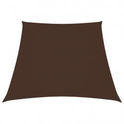 Voile de parasol Tissu Oxford trapèze 3/5x4 m Marron alsavelo