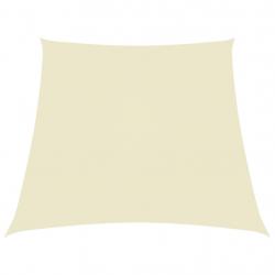 Voile de parasol Tissu Oxford trapèze 3/5x4 m Crème alsavelo