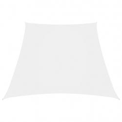 Voile de parasol Tissu Oxford trapèze 3/5x4 m Blanc alsavelo