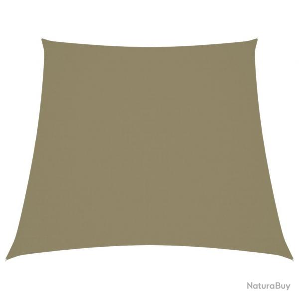 Voile de parasol Tissu Oxford trapze 3/5x4 m Beige alsavelo