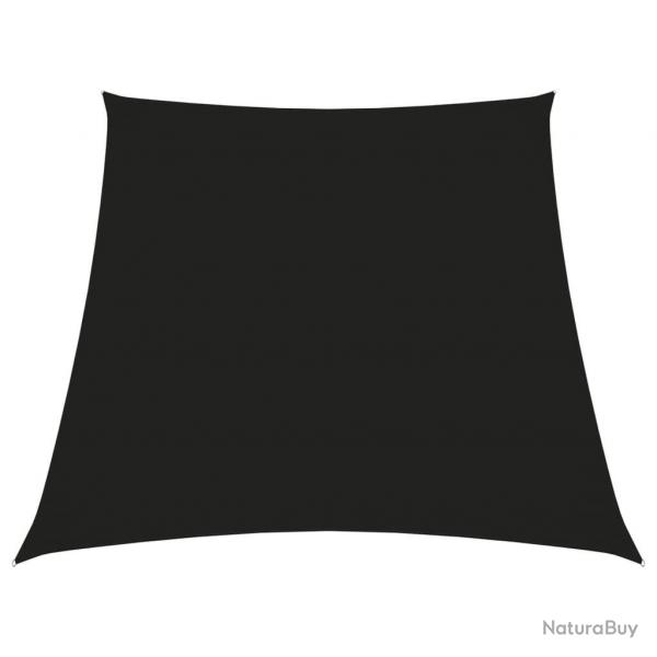 Voile de parasol Tissu Oxford trapze 3/4x3 m Noir alsavelo