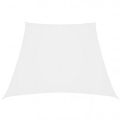 Voile de parasol Tissu Oxford trapèze 3/4x3 m Blanc alsavelo