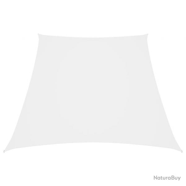 Voile de parasol Tissu Oxford trapze 3/4x3 m Blanc alsavelo